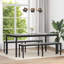 Metal Base Dining Table-1698938356-1698938339