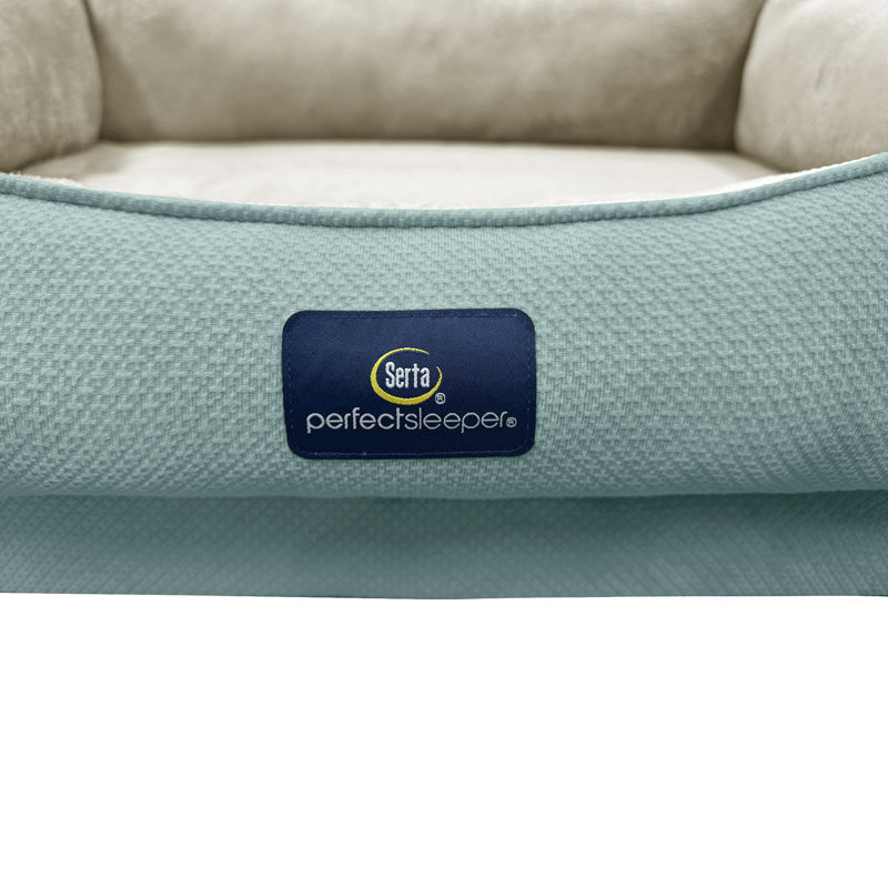 Lit pour chien Serta Ortho Cuddler, Bleu, H 10 po x l 46 po x P 34 po