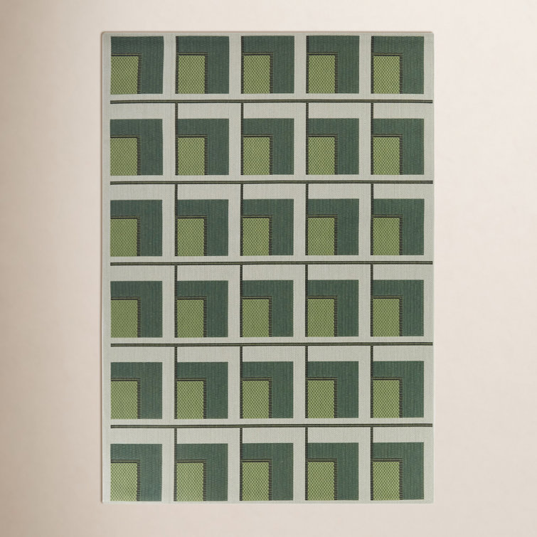 Kamran Machine Woven Geometric Rug 