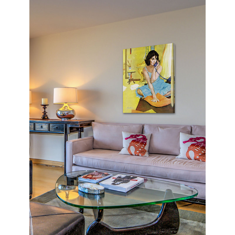 «The Intrusive Stranger», reproduction sur toile tendue, H 39 po x l 30 po