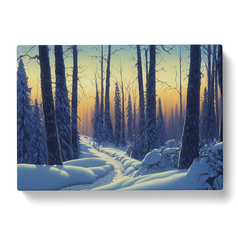 Gracious Winter Forest - Wrapped Canvas, 40cm H x 60cm W x 3cm D