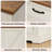 Kadric 23.6'' W 3-Drawer Farmhouse Nightstand With Charging Station-345936141