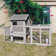 26.2 Square Feet Chicken Coop with Chicken Run For Up To 6 Chickens