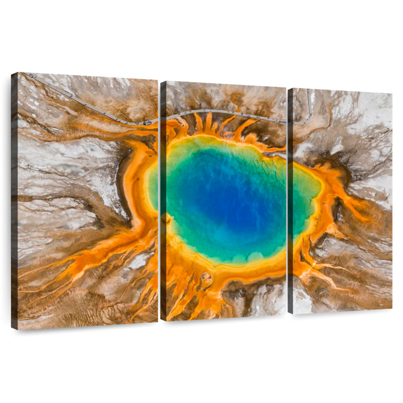 Alvord Grand Prismatic Hot Spring, 20" H x 33" W