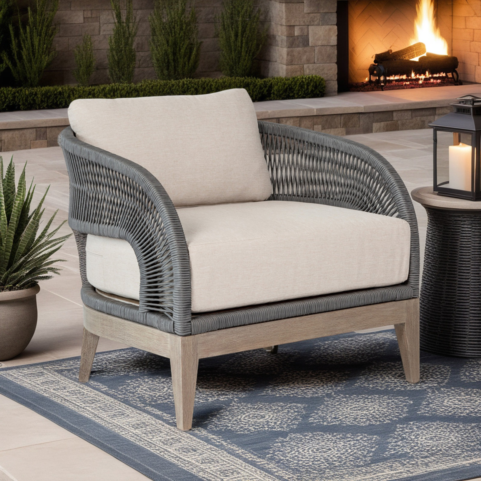 Eucalyptus Patio Lounge Chair