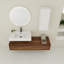 Meuble-lavabo mural 60 po avec lavabo en résine et armoire latérale, tiroir à fermeture en douceur 60 po