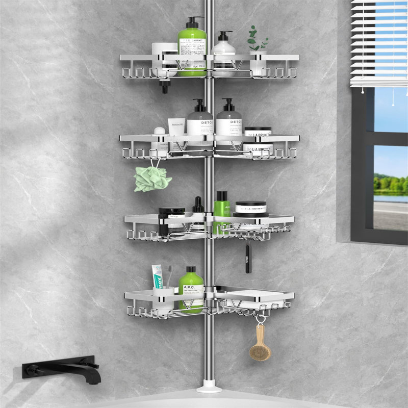 Adhesive Stainless Steel Shower Caddy