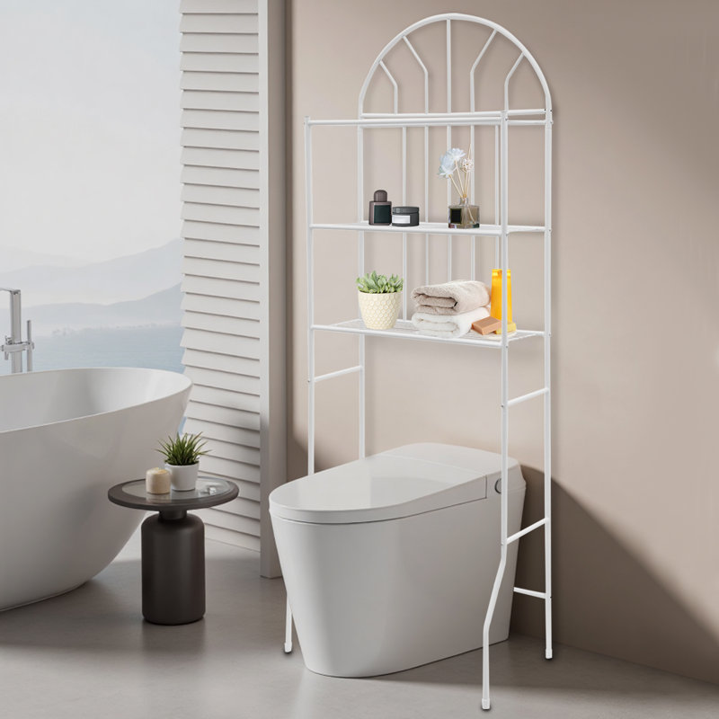 Aionna 3 Tier Metal Freestanding Over The Toilet Storage