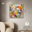 Décoration murale rose sur toile Chromatique Whirlwind III par Art Remedy, cadre doré, 30 x 30-183973936-183973937