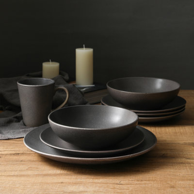 Stone 16-Piece Dinnerware Set Stoneware