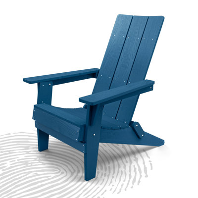Chaise Adirondack pliable, chaise de patio d'extérieur toutes saisons HiPS