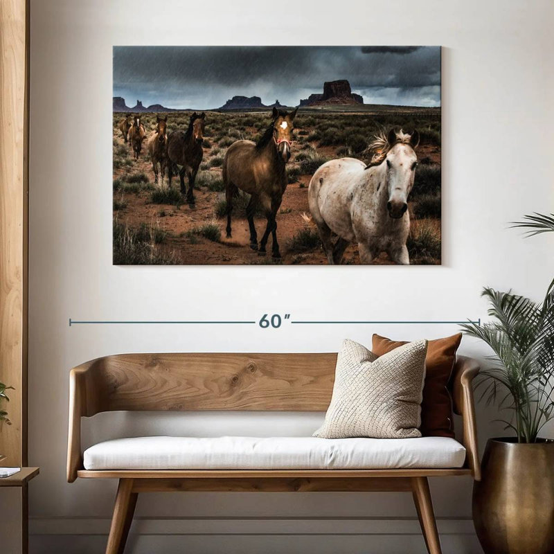 Brampt Mighty Monument Valley Horses, H 32 po x l 48 po