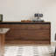Meuble télé en bois de noyer noir-106736923