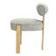 Chaise d'appoint rembourrée avec structure en métal-125421580