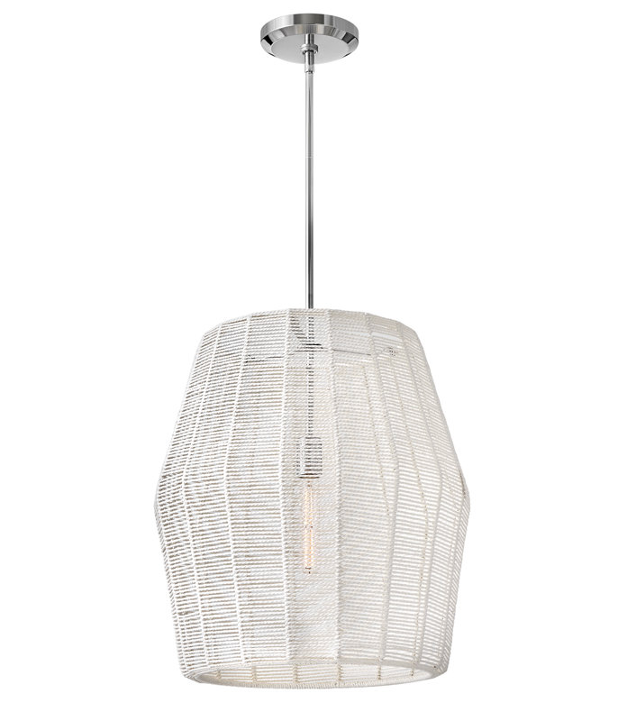 Luca 1 - Light Pendant, Polished Chrome, White