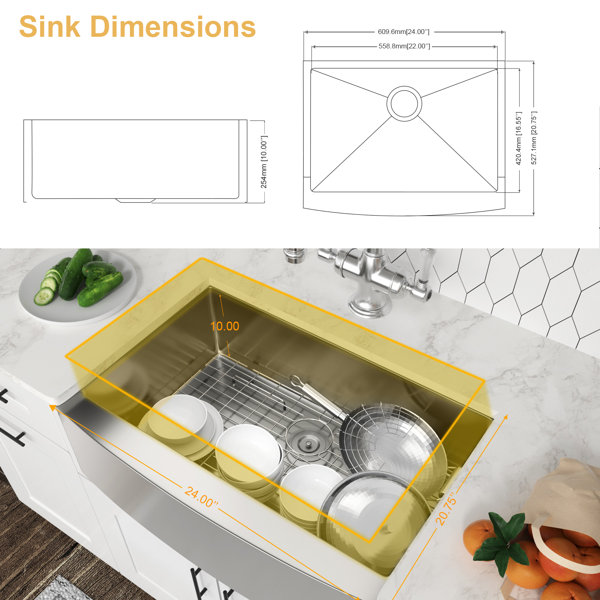 24-l-x-21-w-farmhouse-stainless-steel-apron-front-10-inch-deep-16-gauge-single-bowl-kitchen-sink-with-bottom-grid