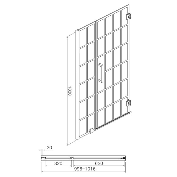 40in-w-x-72in-h-semi-frameless-shower-door-hinged-shower-enclosure-matte-black