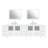  108" Double Bathroom Vanity Set with Mirror-27042752