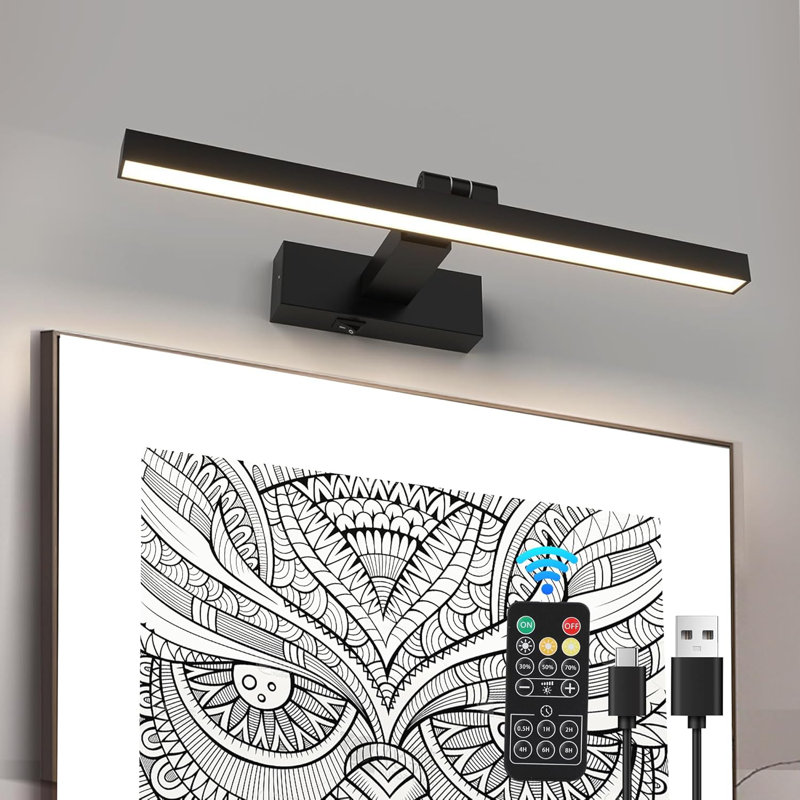 Dimmable LED Wall Sconces, Matte Black