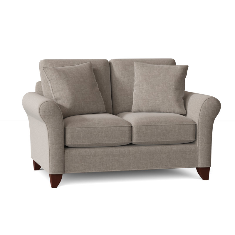 Almada Loveseat, Aberdeen 9 Brown Velvet, Manhattan, No
