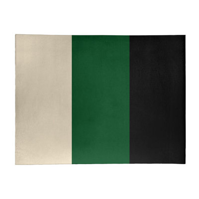 Tapis à rayures vert/noir