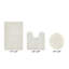 Ensemble de tapis de bain réversible 100% coton 2370 g / m² Merkel - ultra doux, très absorbant, lavable à la machine, certifié OEKO-TEX, idéal pour la baignoire, le meuble-lavabo, le lavabo et la toilette, ivoire-122449299-122449301