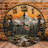 Round wooden wall clock 25*25CM