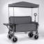 Chariot pliant convertible 3 en 1 avec auvent, plateau et capacité de 227 kg pour une utilisation polyvalente à l'extérieur-135948297