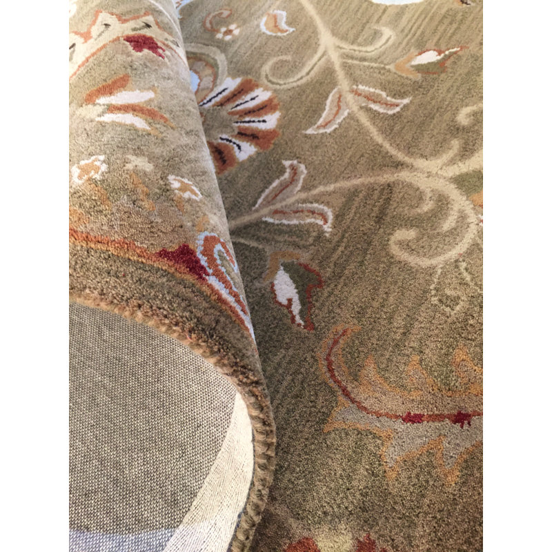 Hand Tufted Wool Floral Indoor Rug, Rectangle 3'6 x 5'6