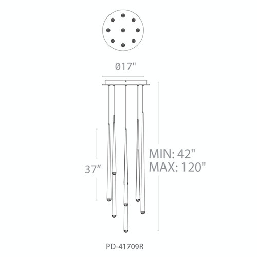 Cascade 9 - Light LED Pendant