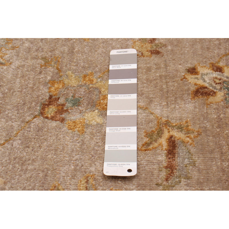 Tapis unique en laine noué à la main 4 pi 1 po x 6 pi 3 po nouvel âge Olana