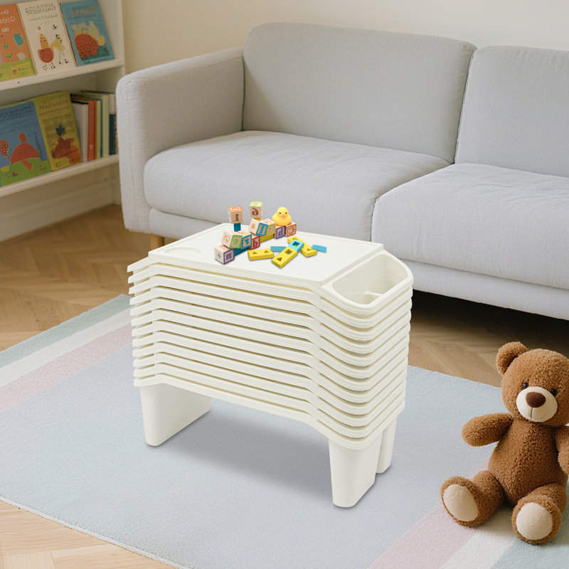 Plateau d'activité portable, plateau de rangement portable empilable