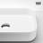 VIGO UltraThin™ 21-in L x 14-in W Matte White Matte Stone™ Vessel Rectangular Minimalist Bathroom Sink