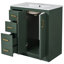 Meuble-lavabo avec lavabo en céramique de 30 po La fonction d'armoire moderne n'est pas vraiment facile à assembler et durable