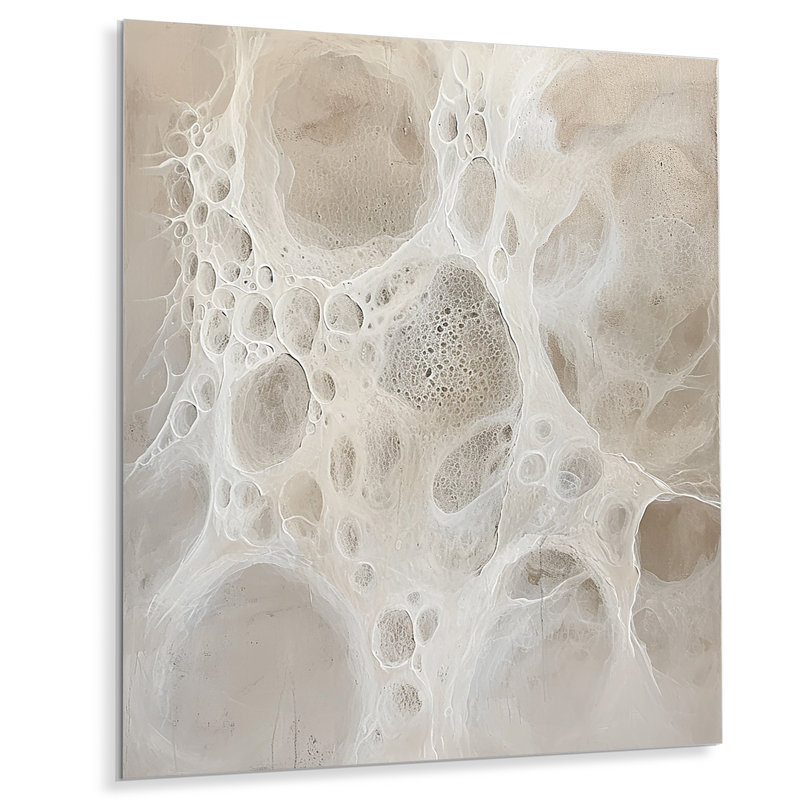«Lunar Surface Landscape - Abstract Landscape Wall Art Living Room», H 32 po x l 16 po x P 1 po, Pas de métal encadré