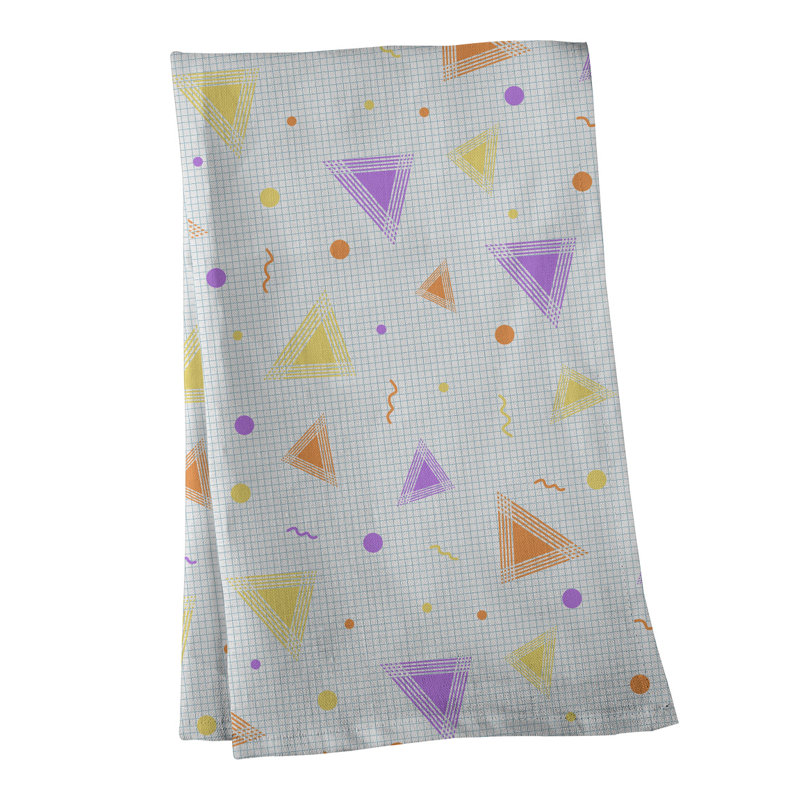Mcguigan Tea Towel Kitchen Towel, Poly Twill, Yellow/Orange/Purple