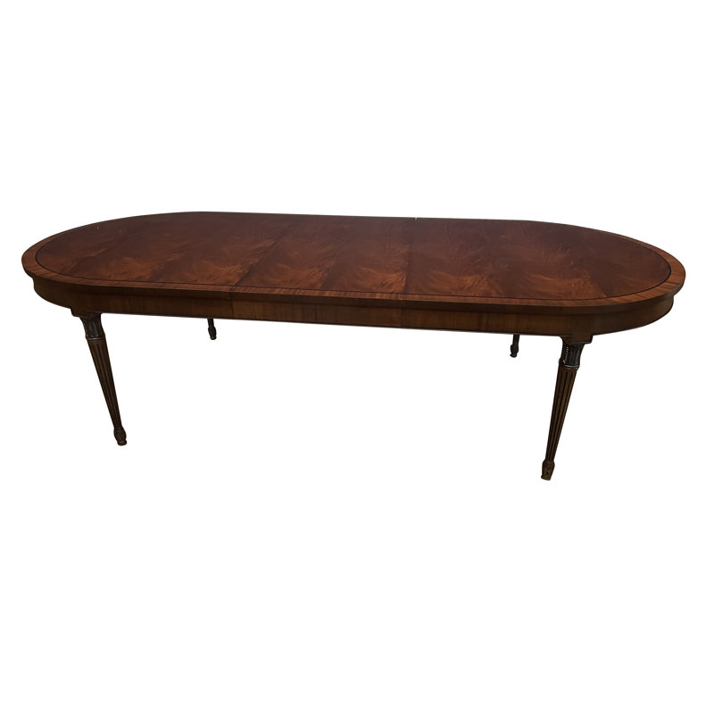 Oval Mahogany Wood Dining Table