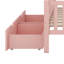 Lit plateforme en bois - garde-corps double face + deux tiroirs de rangement intégrés-118036952-118036955