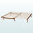 Xola mid-century Brown Expandable Twin to King Bed Frame, 12.28'' H X 73.81'' W X 74.69'' L