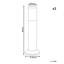 GARDNER 49cm Hardwired Outdoor Floor Lamp