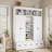 Coat Racks Modern 78.7''H Hall Tree with Bench, 5 Cubbies, 4 Doors, 5 Drawers | White | MDF-478427009