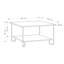 Cristiana Square Coffee Table with Storage | Sleek Design & Durable Metal Legs-1327536759