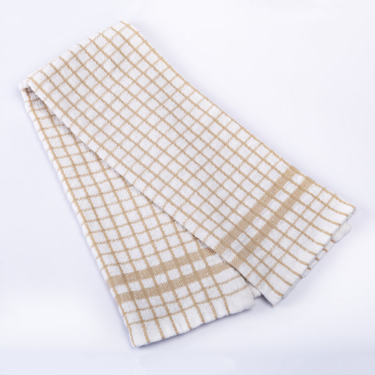 Gracie Oaks Terry Towels Plaid Ripple Dish Cloth