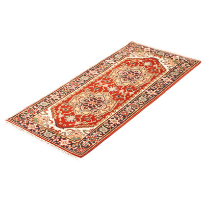 Teegen One-of-a-Kind 2'6" X 6'1" New Age Runner Wool Area Rug in