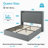Hydraulic Lift Up Storage Upholstered Platform Bed With Shelf And Charging Station-1668359029-1668359032