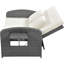 Chaise longue double en osier PE avec dossier réglable PE-491344606