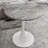 Marble-Top Round Side Table With Tapered Pedestal Base, Ideal For Living Room, Modern Minimalist Design-1872171241-1872171245