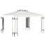 Pavillon de jardin 10 'x 13' avec double toit blanc crème - Profitez dans le jardin, la pelouse, le patio, la cour arrière