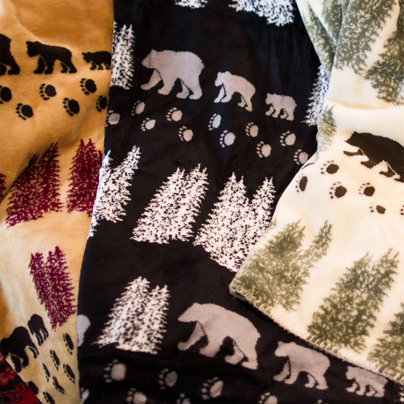  Couverture Black Bear, l 60 po x L 70 po
