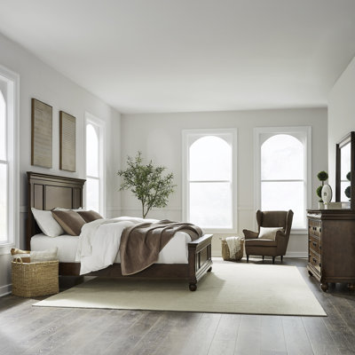 Panel Bed, Dresser & Mirror Bedroom Set